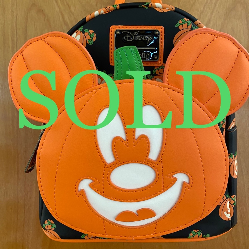 Loungefly Mickey-O-Lantern Glow in the Dark Mini Backpack